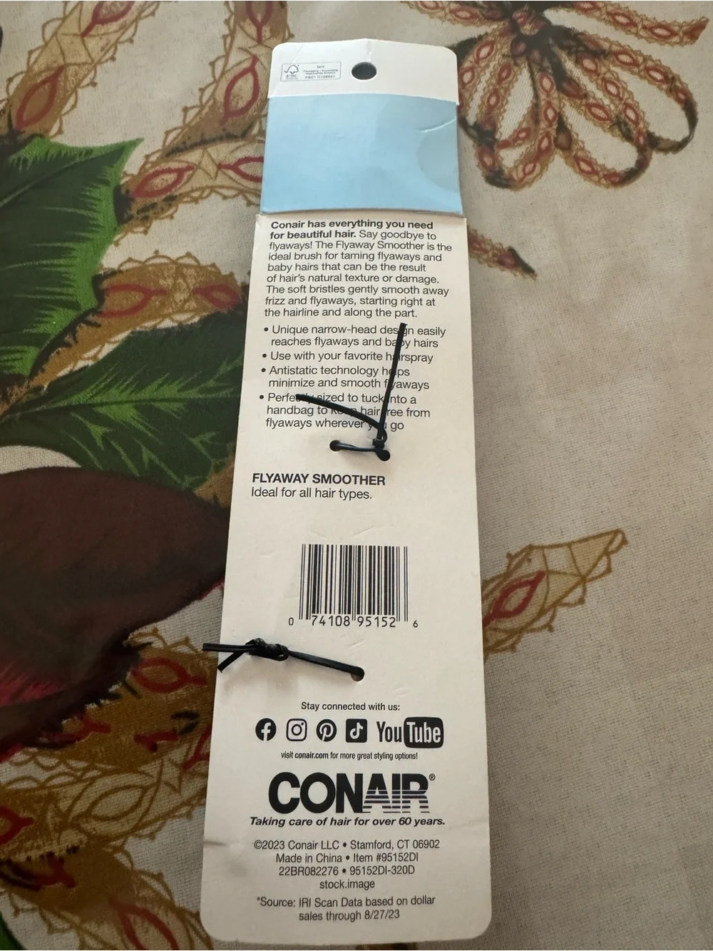 Flyaway Smoother Styling Hairbrush - Brown